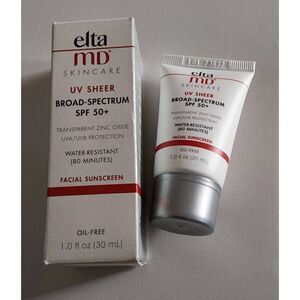BNIB~Elta MD UV Sheer Broad Spectrum SPF 50+ Facial Sunscreen~1.0 Fl. Oz